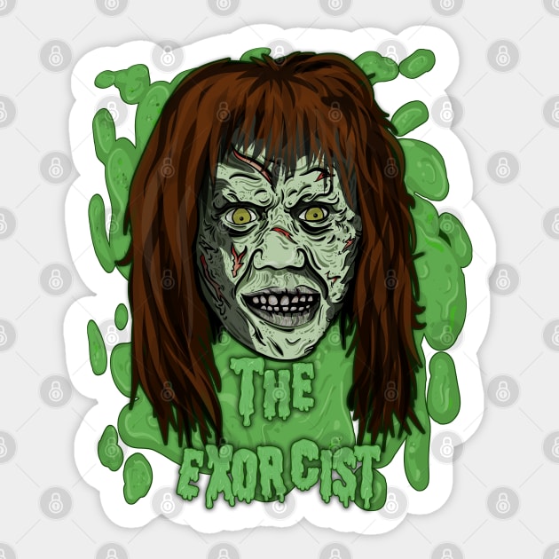 The exorcist - vomit Sticker by wet_chicken_lip